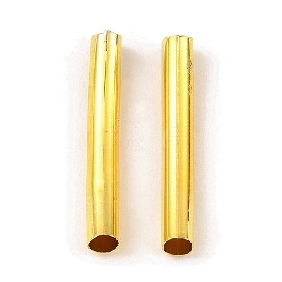Brass Tube Beads KK-D040-01G-1