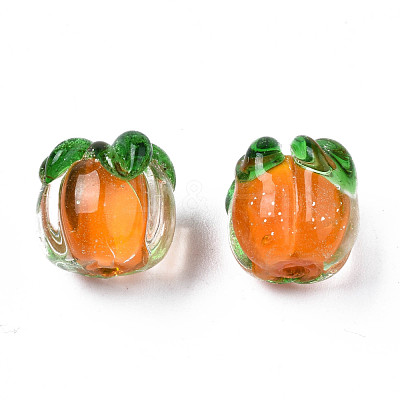 Autumn Theme Handmade Lampwork Beads LAMP-N029-004-1