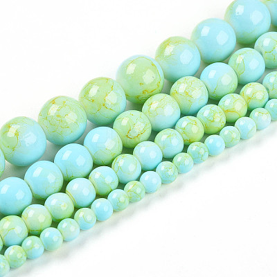 Baking Paint Glass Beads X1-DGLA-N003-8mm-C04-1