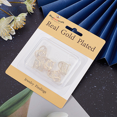 6Pcs Clear Cubic Zirconia Heart with Hand Brooch Pin JEWB-BBC0001-03-1
