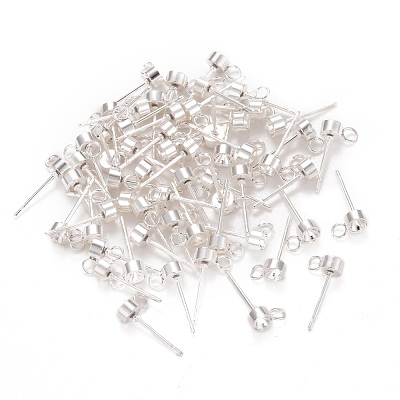 304 Stainless Steel Stud Earring Findings STAS-H410-04S-A-1