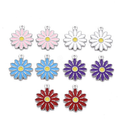 304 Stainless Steel Enamel Pendants STAS-Q241-015-1
