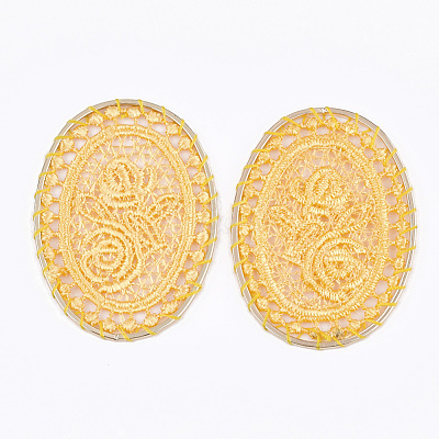 Polycotton(Polyester Cotton) Big Woven Pendant Decorations FIND-Q078-15I-1
