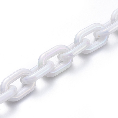 Transparent Acrylic Handmade Cable Chain AJEW-JB00549-1