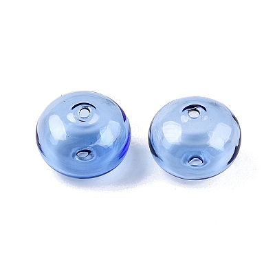 Transparent Handmade Blown Glass Globe Beads GLAA-T012-53G-1