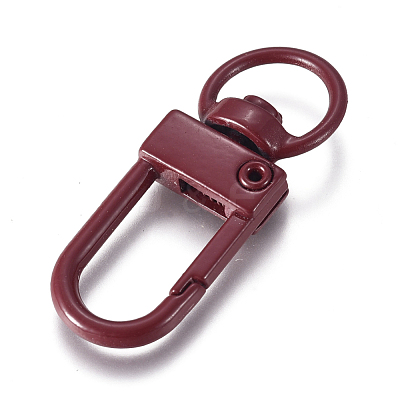 Baking Paint Alloy Swivel Clasps PALLOY-TAC0011-45D-1
