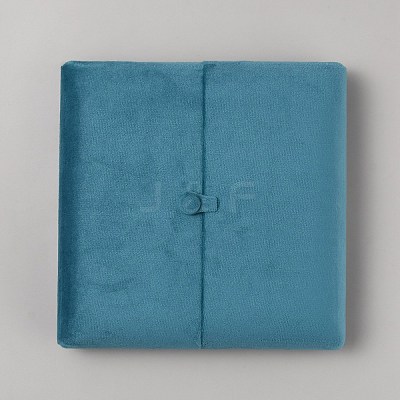 Square Velvet Necklace & Ring Storage Boxes VBOX-WH0018-01-1
