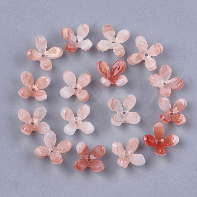 Cellulose Acetate(Resin) Bead Caps KK-S161-05C-1