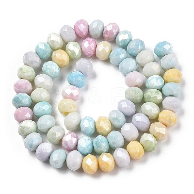 Ombre Effect Dyed Glass Beads Strands GLAA-C023-02-B01-1