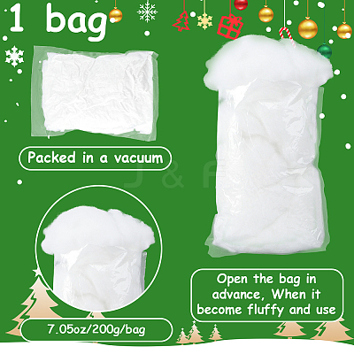 1Bag Polyester Stuffing Fiber Filling Material for Toys Pillows Doll Insert DIY-SP0005-88-1