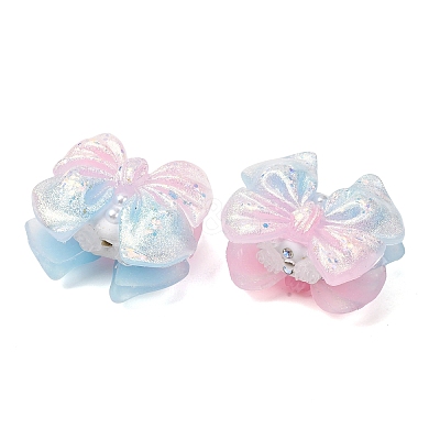Luminous Opaque Resin & Rhinestone & Polymer Clay Beads RE-CBA1913-02A-1