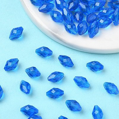 Imitation Austrian Crystal Beads SWAR-F054-9x6mm-25-1