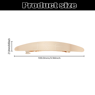 1Pc Alloy Plating Hair Barrettes OHAR-LP0001-11-1
