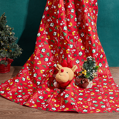 Christmas Theme Cotton Fabrics DIY-WH0622-374B-1