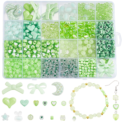 816Pcs Acrylic Beads MACR-SP0001-65B-1