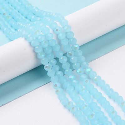 Electroplate Glass Beads Strands EGLA-A034-J3mm-L06-1