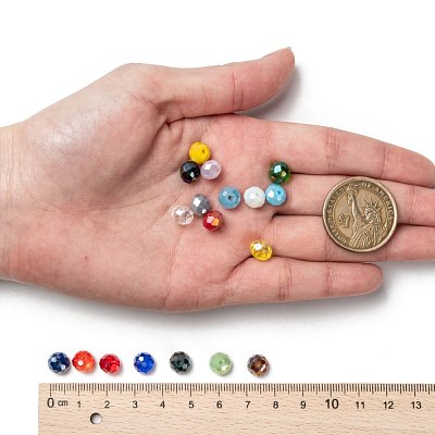 18 Colors Electroplate Glass Beads EGLA-JP0002-03B-8mm-1