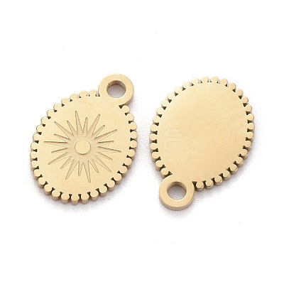 Ion Plating(IP) 304 Stainless Steel Charms X-STAS-F256-054G-1