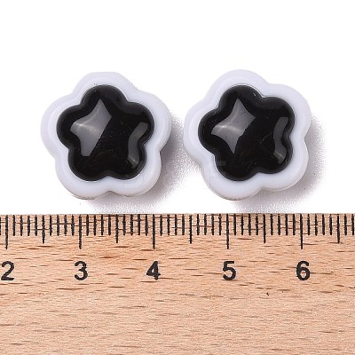 Two-tone Acrylic Beads LS-OACR-U003-05-1