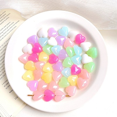 Imitation Jelly Style Acrylic Beads OACR-L016-16-1