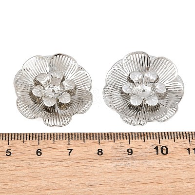 Brass Filigree Cabochons KK-CBACEE9-02D-P-1