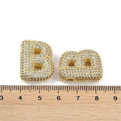 Brass Micro Pave Clear Cubic Zirconia Pendants KK-Z041-01G-B-1