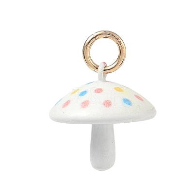 Spray Painted Brass Charms KK-CBAEB58-12-1