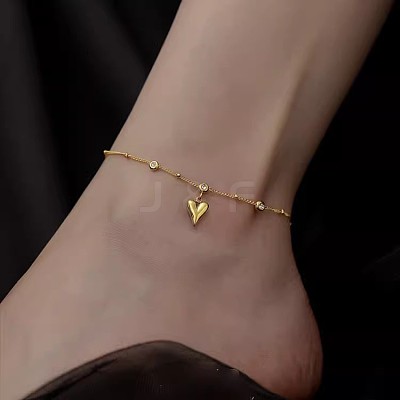 316L Surgical Stainless Steel Charm Anklets for Women FS-WG47470-23-1
