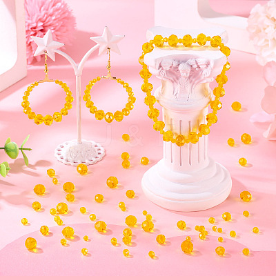 4 Strands 4 Styles Glass Beads Strands EGLA-TA0012-97D-1