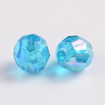 Eco-Friendly Transparent Acrylic Beads PL642-26-1