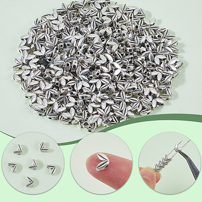 400Pcs Alloy Beads FIND-SP0002-36A-1