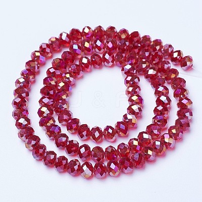 Electroplate Glass Beads Strands LS-EGLA-A034-T3mm-B07-1