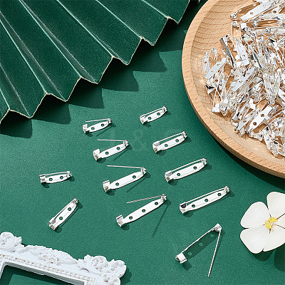200Pcs 4 Styles Iron Back Bar Pins IFIN-ME0001-21A-1