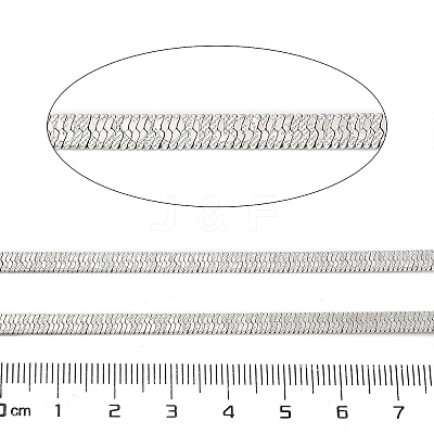 304 Stainless Steel Herringbone Chains CHS-A016-35A-P01-1