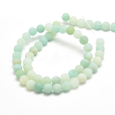 Natural Amazonite Bead Strands X-G-G684-03-10mm-1