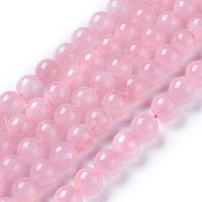 Natural Madagascar Rose Quartz  Beads Strands G-F641-01-C-1