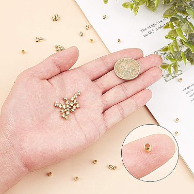 304 Stainless Steel Beads STAS-UN0005-06G-1
