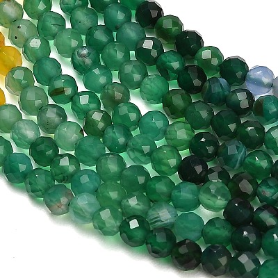 Gradient Color Natural Chalcedony Beads Strands GG-NH0004-A01-01A-1