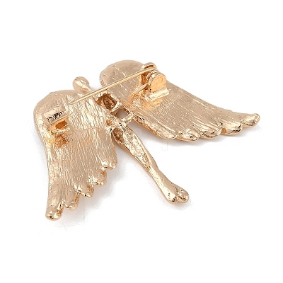 Zinc Alloy Crystal Rhinestone Brooches for Backpack Clothes JEWB-S026-02G-B-1