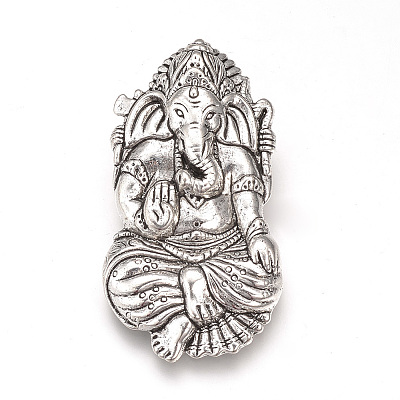 Tibetan Style Alloy Pendants X-TIBEP-T002-113AS-NR-1