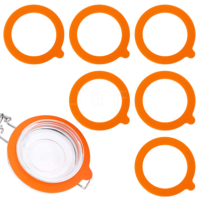 14Pcs Silicone Jar Gaskets AJEW-CN0007-09A-1