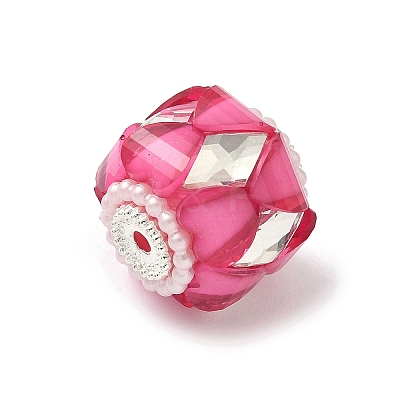 Transparent Acrylic Beads CLAY-NH0003-04S-05-1