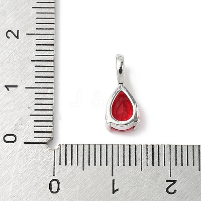Brass Birthstone Pendants KK-D372-02P-1