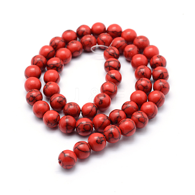 Synthetic Howlite Bead Strand G-E439-10mm-01A-1