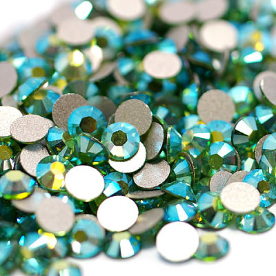 Glass Flat Back Rhinestone RGLA-C002-SS12-214AB-1