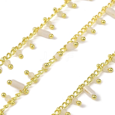 Handmade Brass Column Link Chains CHC-L053-12G-02-1