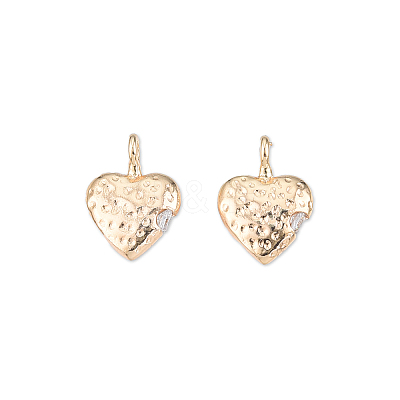 Brass Pave Clear Cubic Zirconia Charms KK-N232-481-1