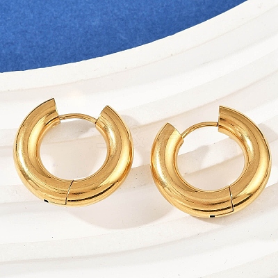 202 Stainless Steel Polishing Hoop Earrings EJEW-M106-02G-03-1