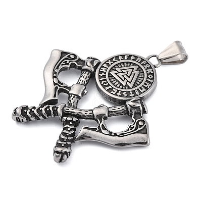 Viking 304 Stainless Steel Big Pendants STAS-P367-02AS-1