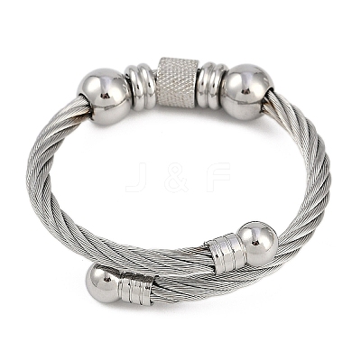 304 Stainless Steel Bangles for Women STAS-M023-17P-1